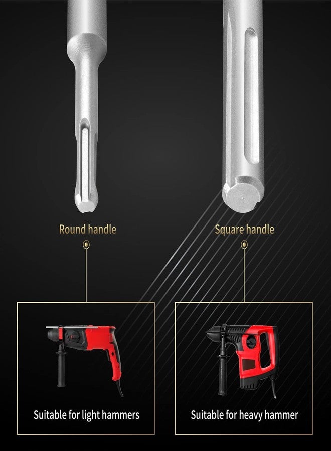 UPTODATETOOLS طقم منشار ثقب الخرسانة من UPTODATETOOLS، مثقاب جداري، منشار ثقب بساق SDS Plus، لجدران الطوب الإسمنتي، طقم 30 50 65 مم (قضيب توصيل 300 مم) - Image 4